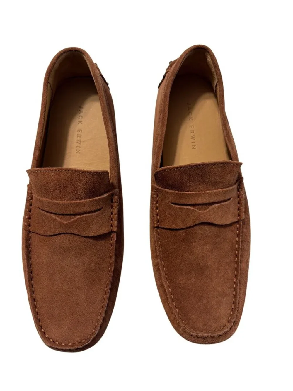 Jack Erwin Parker Mens Suede Driving Loafers